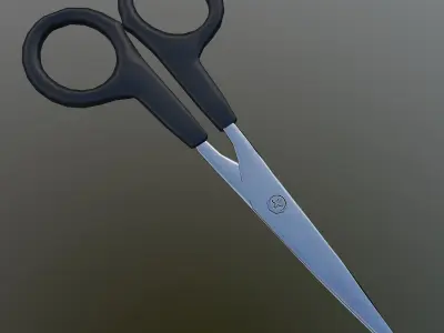 Scissor Low Poly Low-poly 3D model