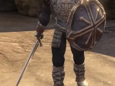 Royal Warrior Low-poly 3D model