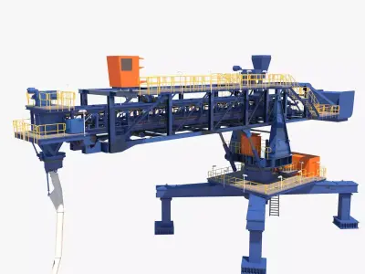 3d shiploader construction machine 3D model