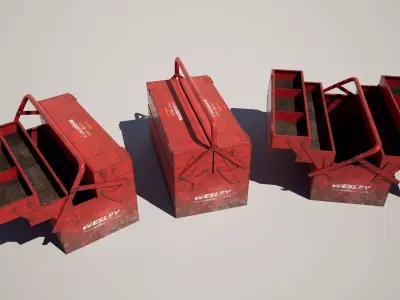 Toolbox Low-poly 3D model get