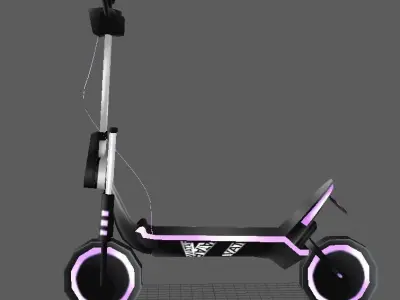 scooter lowpoly Low-poly 3D model purchase