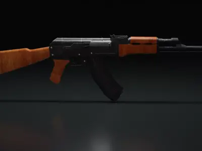 AK47 GAME  Low-poly 3D model