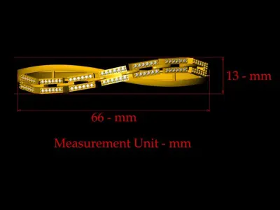 Fancy Bracelet 3DM - 002 3D print model