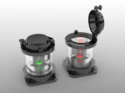 Marine navigations light All Round 3D model