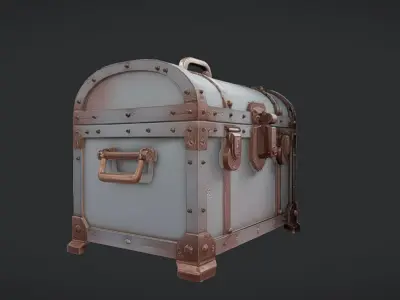 antique treasure chest 3D model