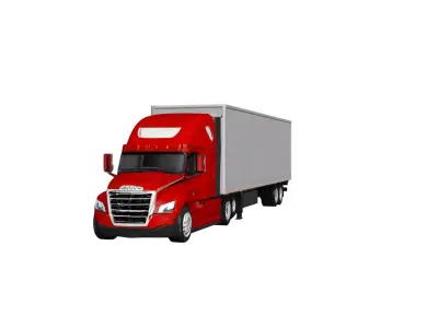 Freightliner Cascadia Truck Modern Aerodynamic Semi Truck 3D model