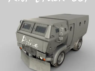 Riot Truck-001 3D model