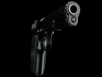 TT - Tula Tokarev Pistol 1934 version Low-poly 3D model