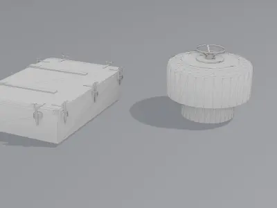 Ship deck details Free low-poly 3D model