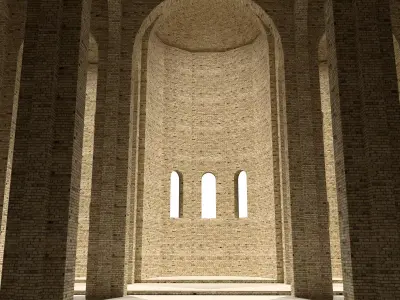 Eastern European Orthodox Church Concept  3D model
