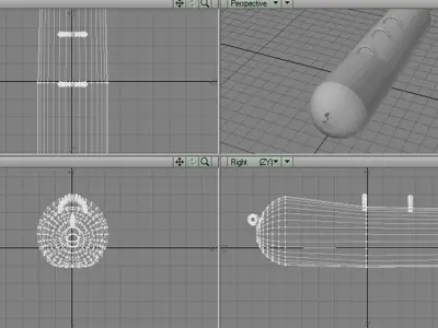 Inflatable row boat - Type 3 3D model