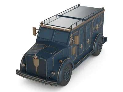 Cash Transport Vehicle 3D model get