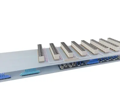  Trane Chiller and Cooling Tower Graphics 3D model