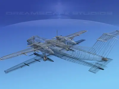DeHavilland DHC-8-Q300 West Coast 3D model