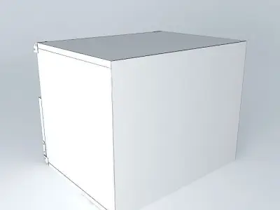 Indiana red pine dresser 3D model