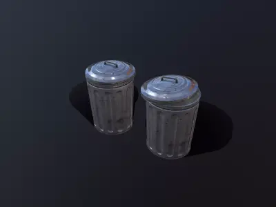 Garbage collector Free low-poly 3D model