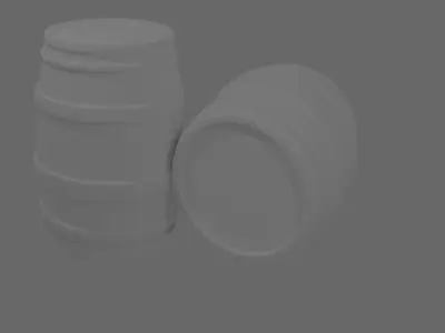 Wooden Barrell Free 3D model