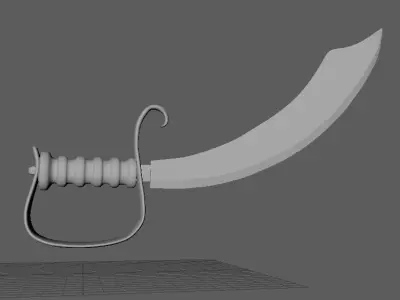 Pirate Sword 3D model