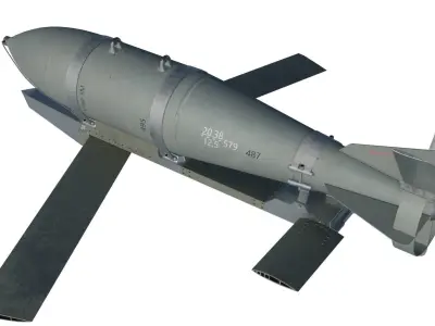 FAB500-M62 UMPK Russian Glide Bomb Game Ready PBR Model Low-poly 3D model