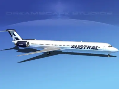 McDonnell Douglas MD-80 Austral 1 3D model