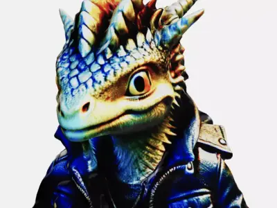  Rock dragon 3D model