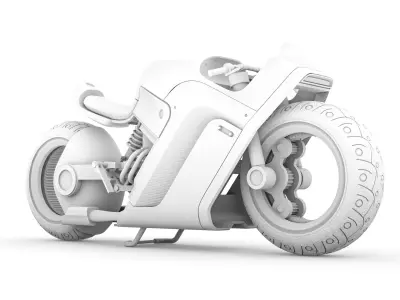FUTURE RACE BIKE Low-poly 3D model
