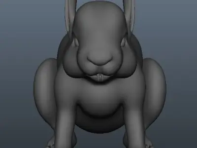 Rabbit Model bunny Low-poly 3D model