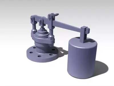 Valve with weight Free 3D model