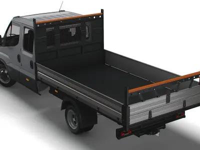 Iveco Daily Crew Cab Tipper 2023 3D model