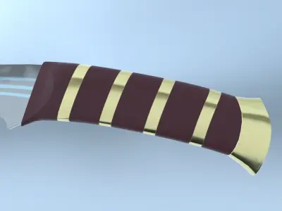 Elven Sword Low-poly 3D model get