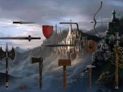 Medieval Weapon Pack 3D model