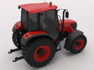 Tractor Red 3D model