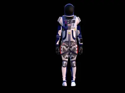Astronaut Spacesuit United Kingdom 3D model