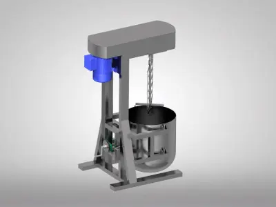 planetary mixer 3D model