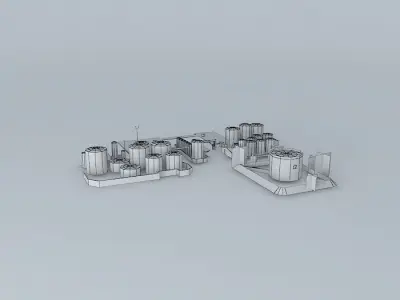 Eagle Farm Fuel Tanks Terminal Free 3D model