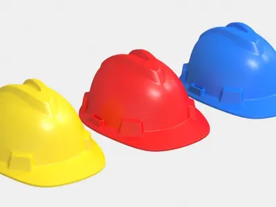 Safety Helmet - Model 2 Low-poly 3D model