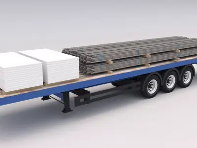 Industrial Trailer 03 3D model