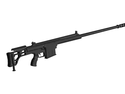 Barrett 98b sniper rifle 3D model