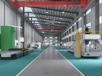 Warehouse - Factory Interior  3D model