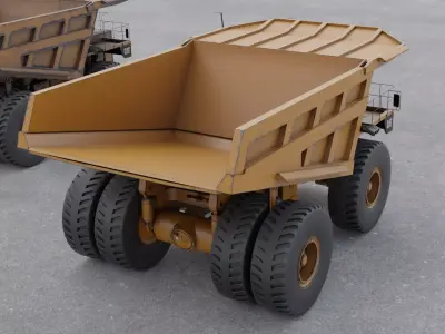 Mining Truck - Cat 797B  Low-poly 3D model
