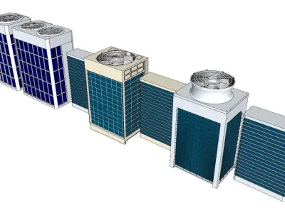 Air Conditioner Equipment Samsung York and Koel Low-poly 3D model