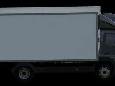 truck two trucks Low-poly 3D model