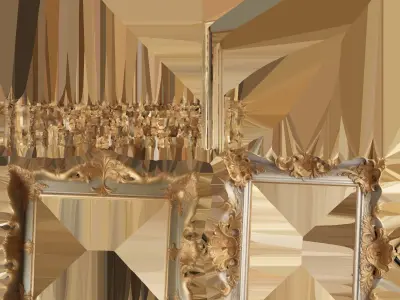 3D model of a vintage photo frame 3D model