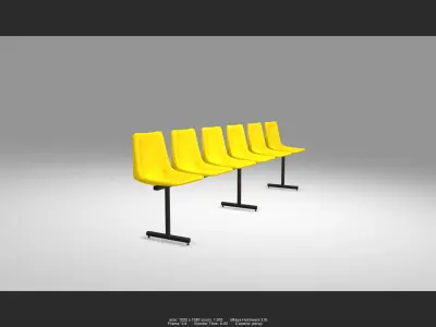 Chair 01 Low-poly 3D model