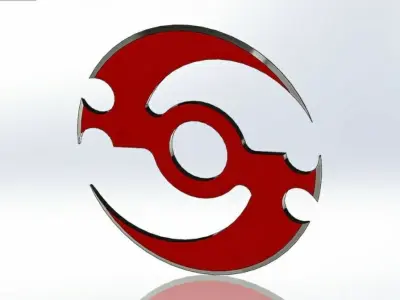 Cutter Steel blade 3D Low-poly 3D model