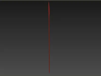 Medieval Spear Low-poly 3D model buy