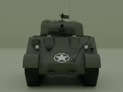 M4 Sherman Low-poly 3D model buy