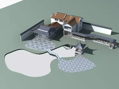 Chinese Style Architecture 3D model 70