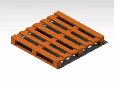 Wooden Pallets 3D model purchase