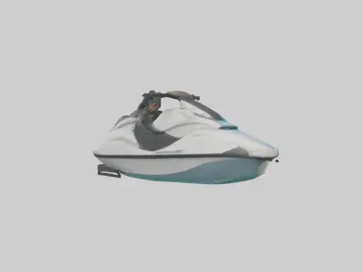 Jet Ski model Low-poly 3D model
